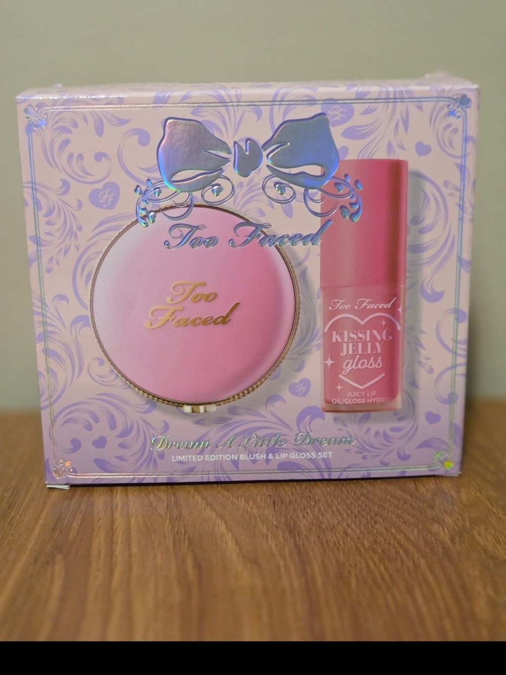 Too Faced Dream A Little Dream Limited Edition Blush & Lip Gloss Set- NEW IN BOX